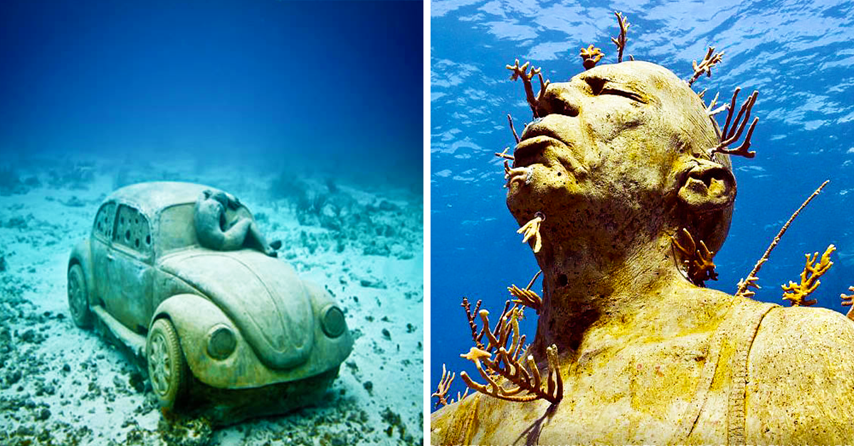 Underwater Sculpture Garden, Isla Mujeres, Mexico 