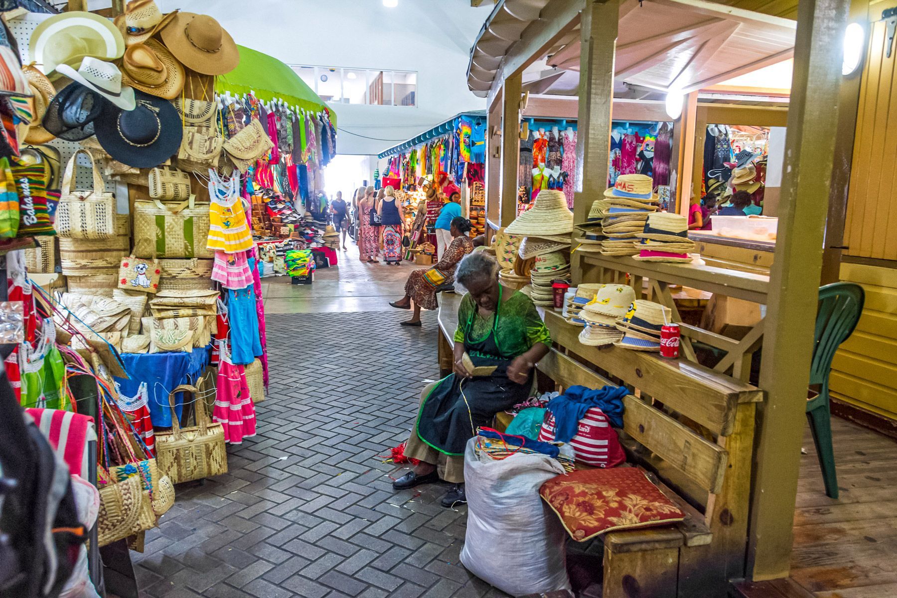 Bahamas market woman vendor