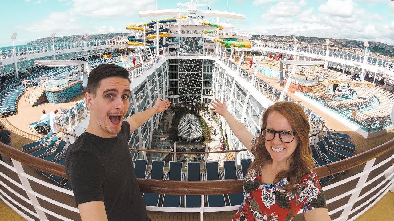 Couple On One Of The Biggest Cruise Ships