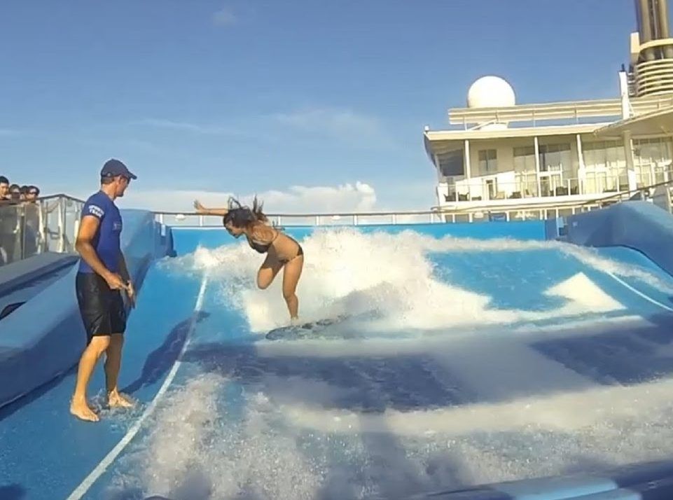 Surfing On A Cruise Ship