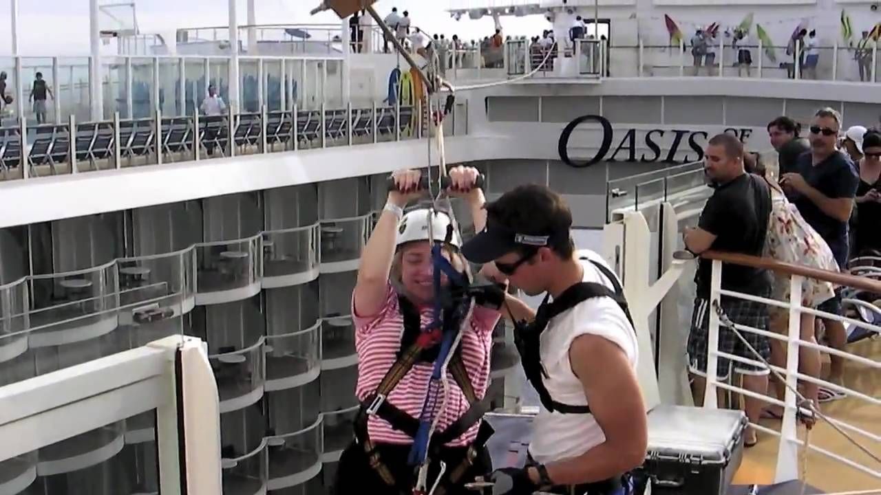 Zip Lining On A Cruise Ship