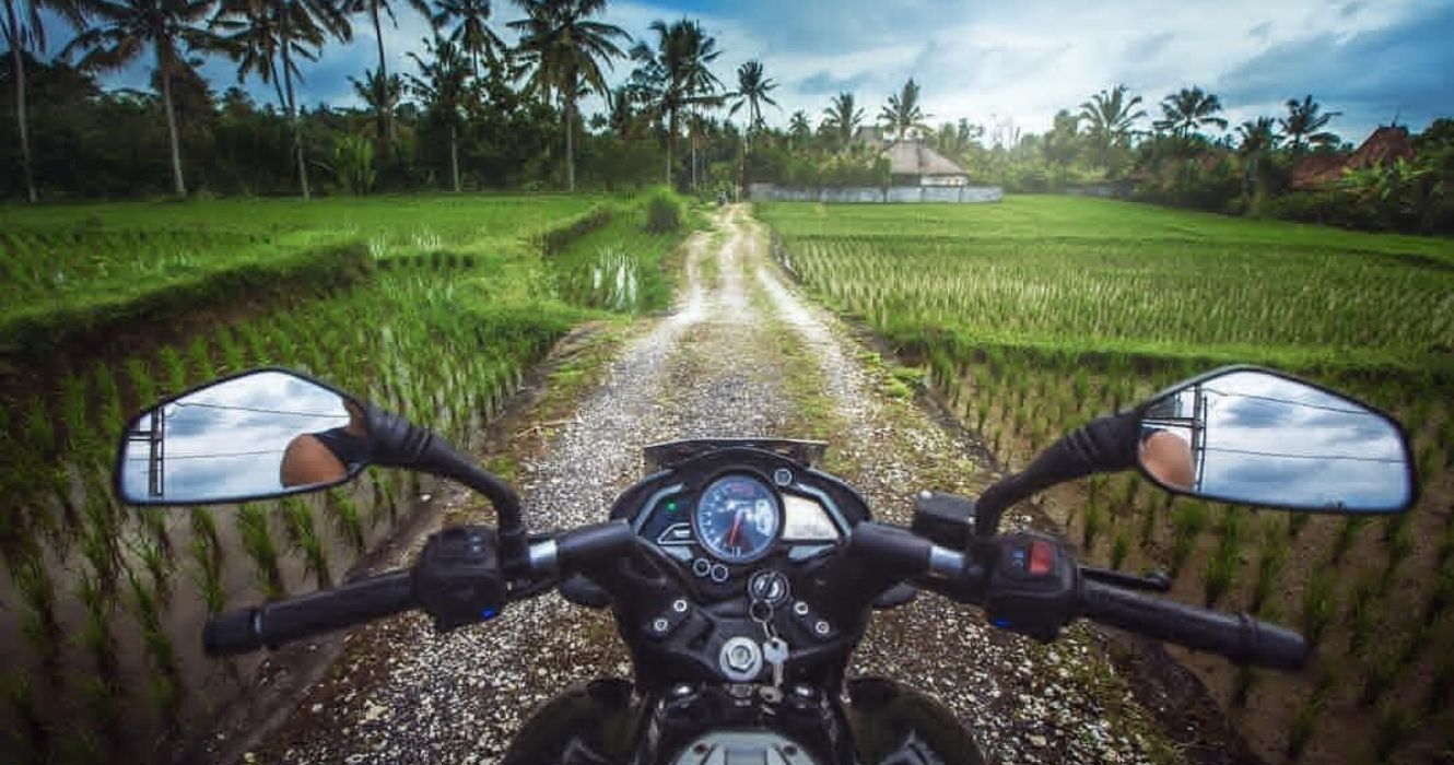 motorcycle-handlebars-bali-landscape-road