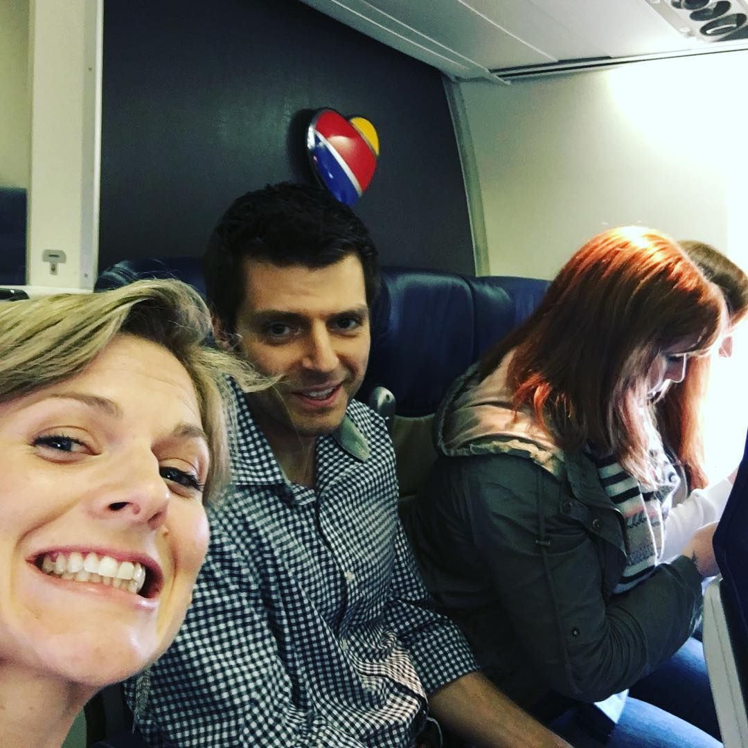 People on an airplane