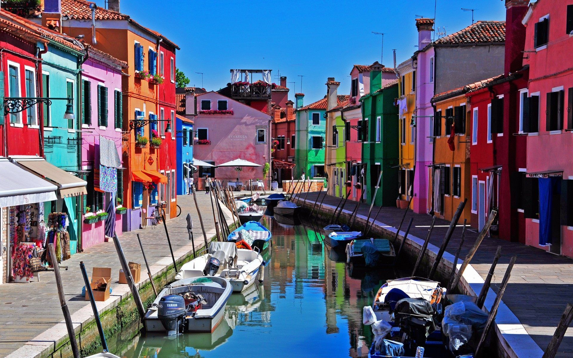 Coloured houses of Via Galuppi, Burano