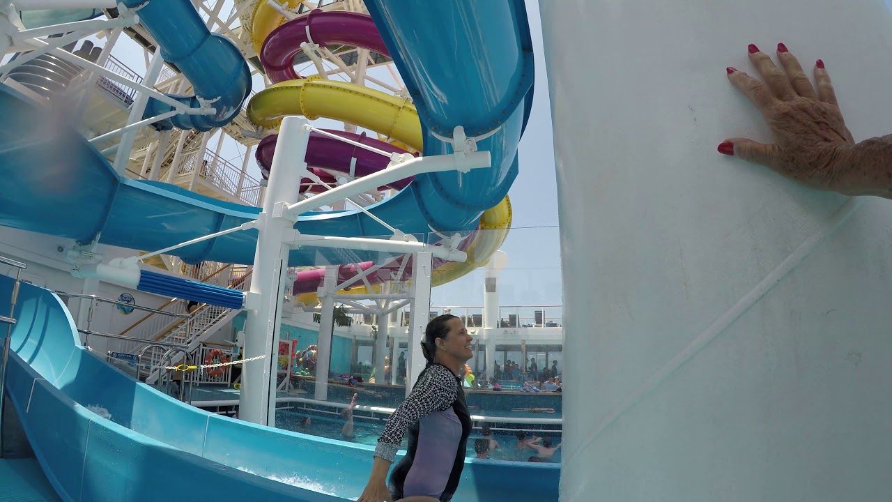 Water Slides On A Cruise Ship