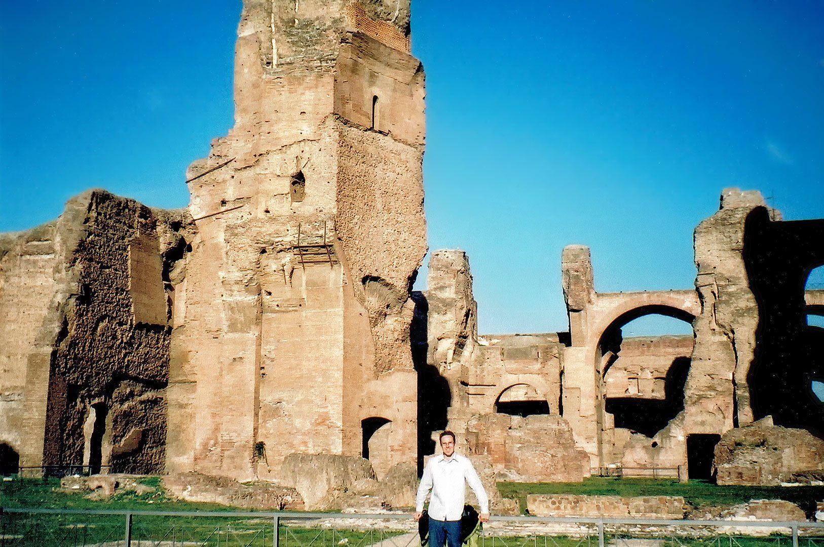 tourists at the Baths Of Caracalla