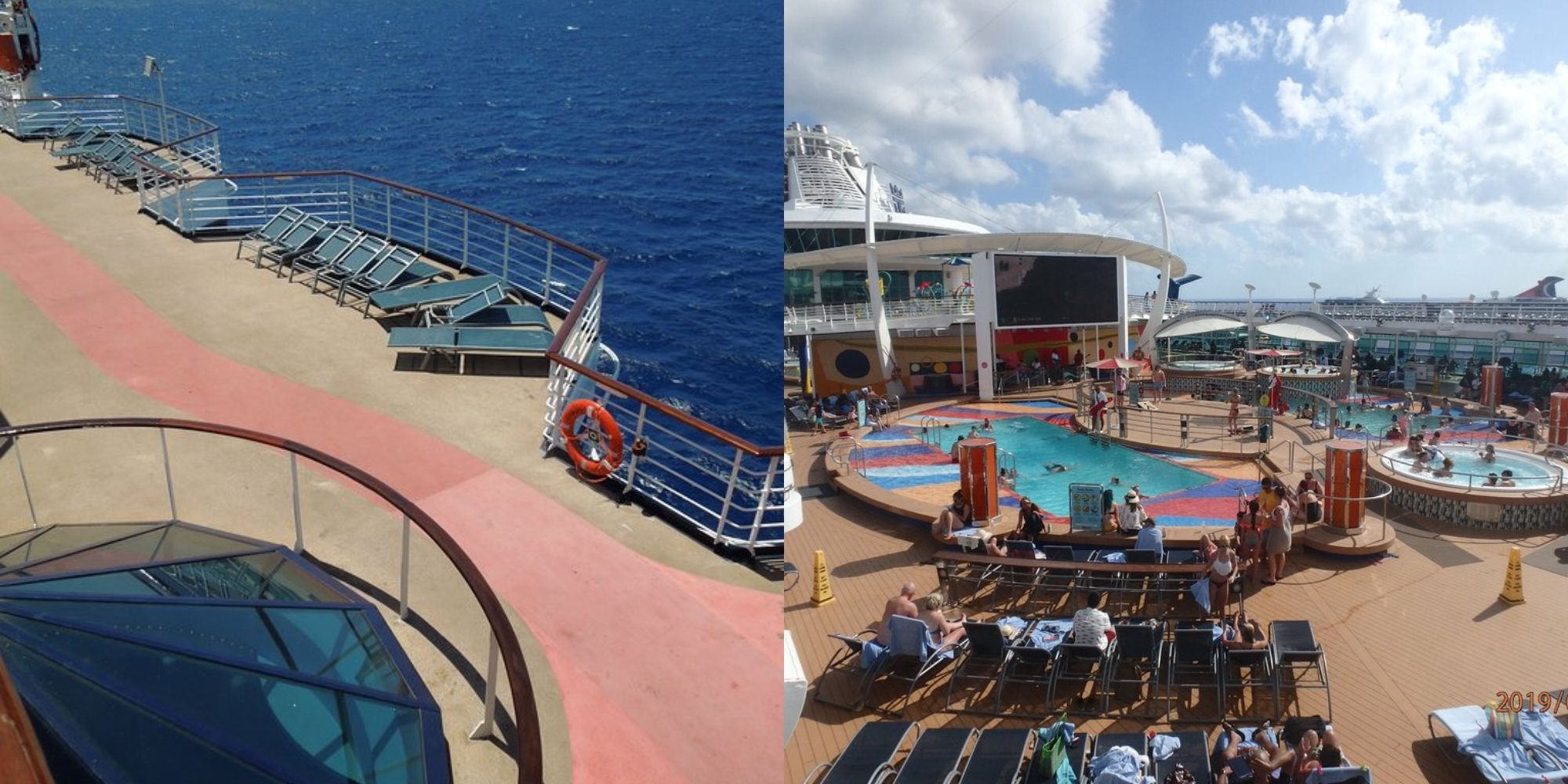 deck of cruise ship