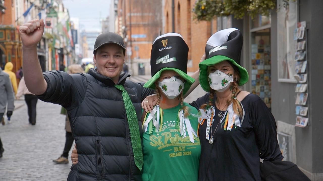 St Patrick parade and festivities in Dublin, Ireland.