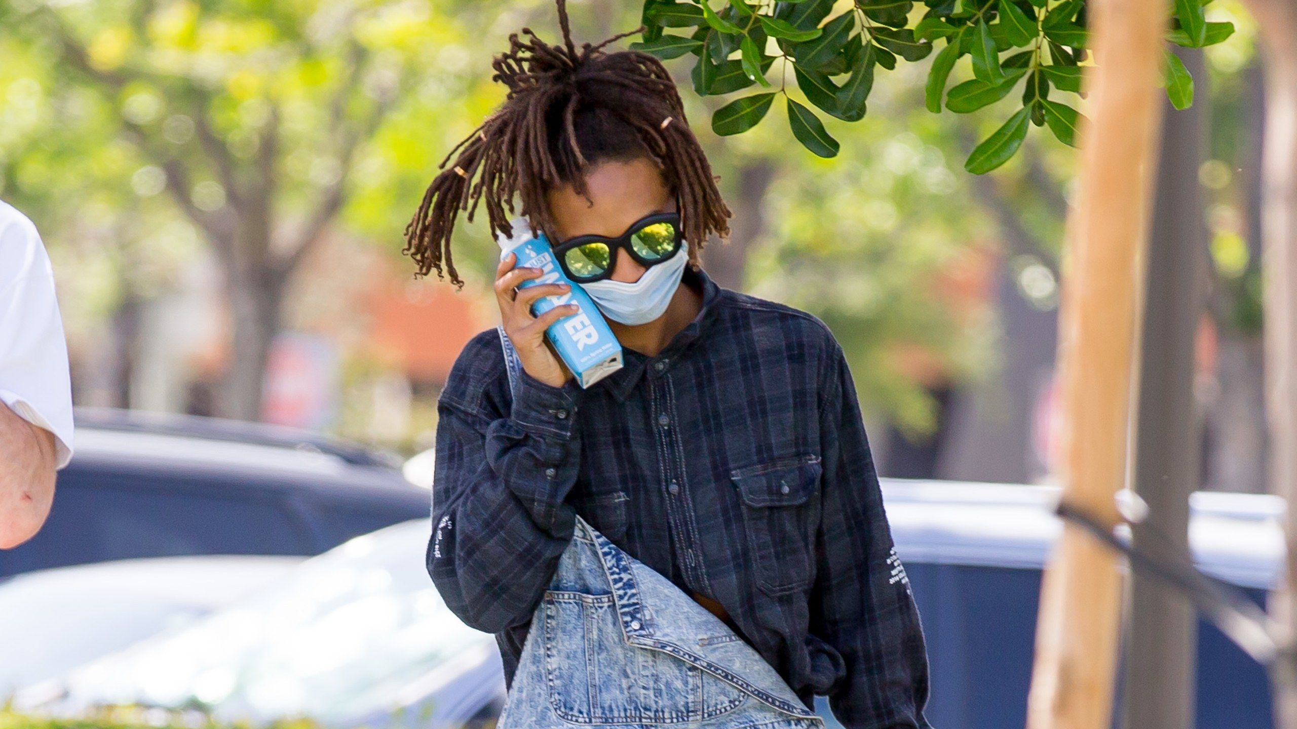 Jaden Smith Out &amp; About While Wearing A Surgical Mask
