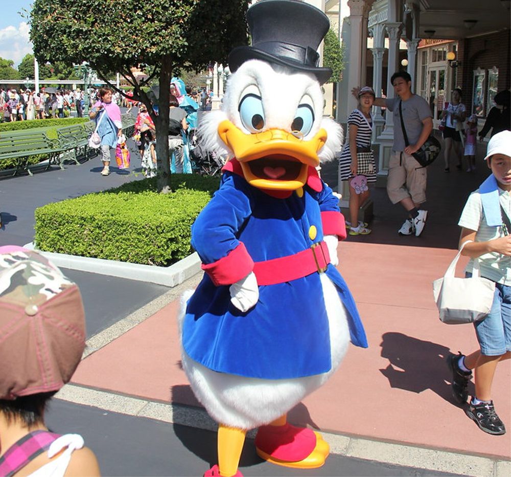 Scrooge McDuck at Tokyo Disney