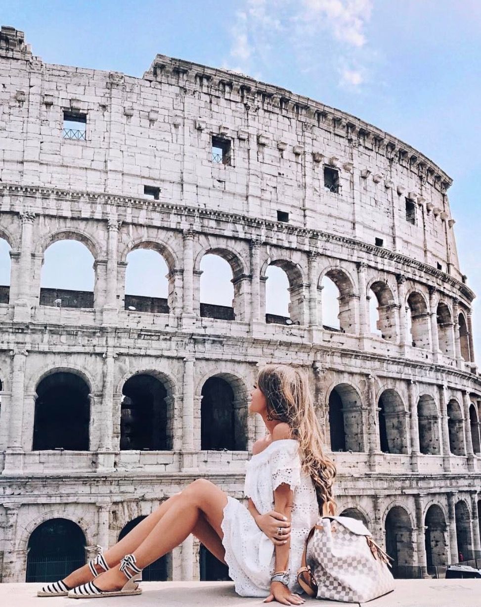 Tourist at the Colosseum