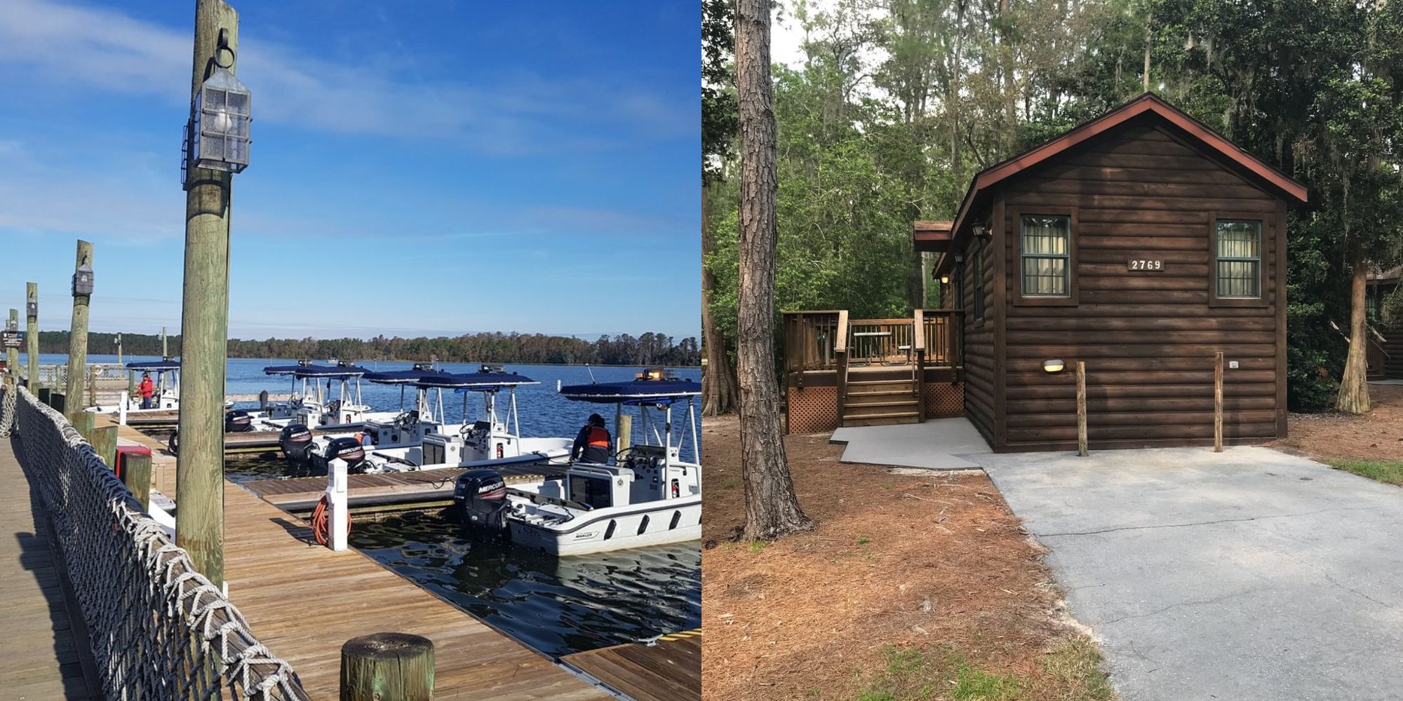 water and cabin at disney 