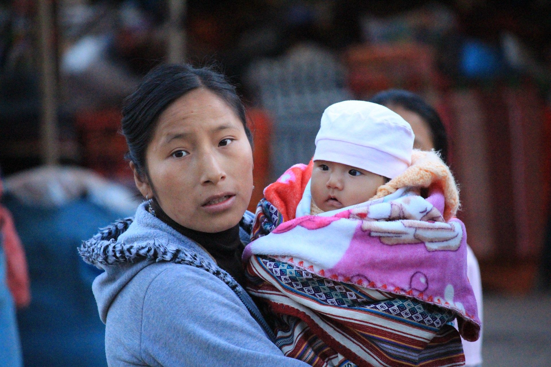 Woman and Baby in Peru
