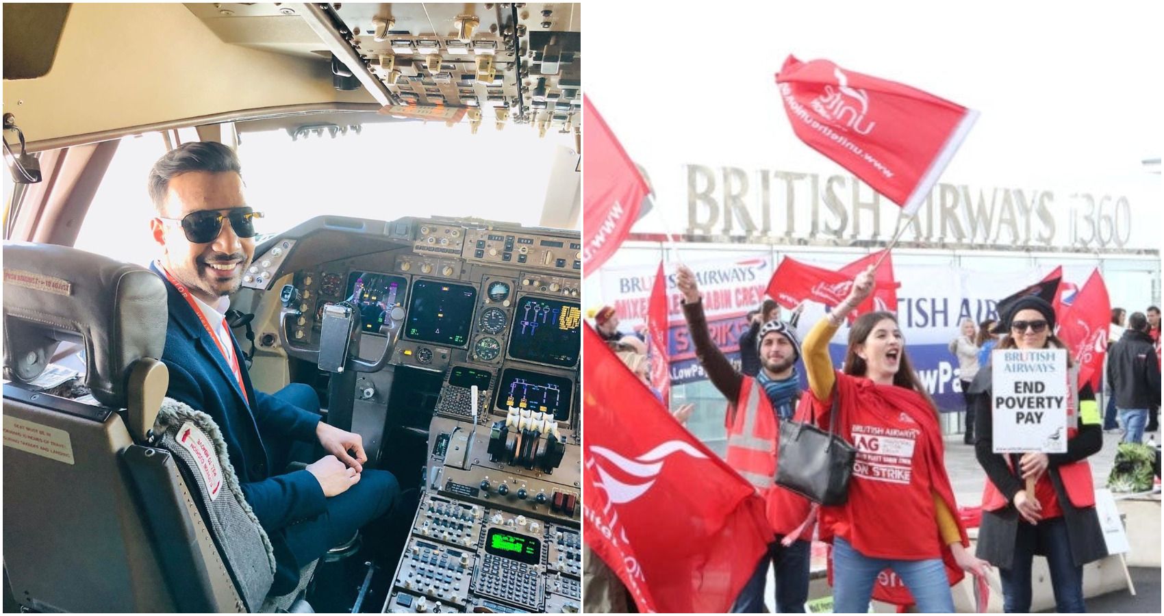 british airways protests pilot