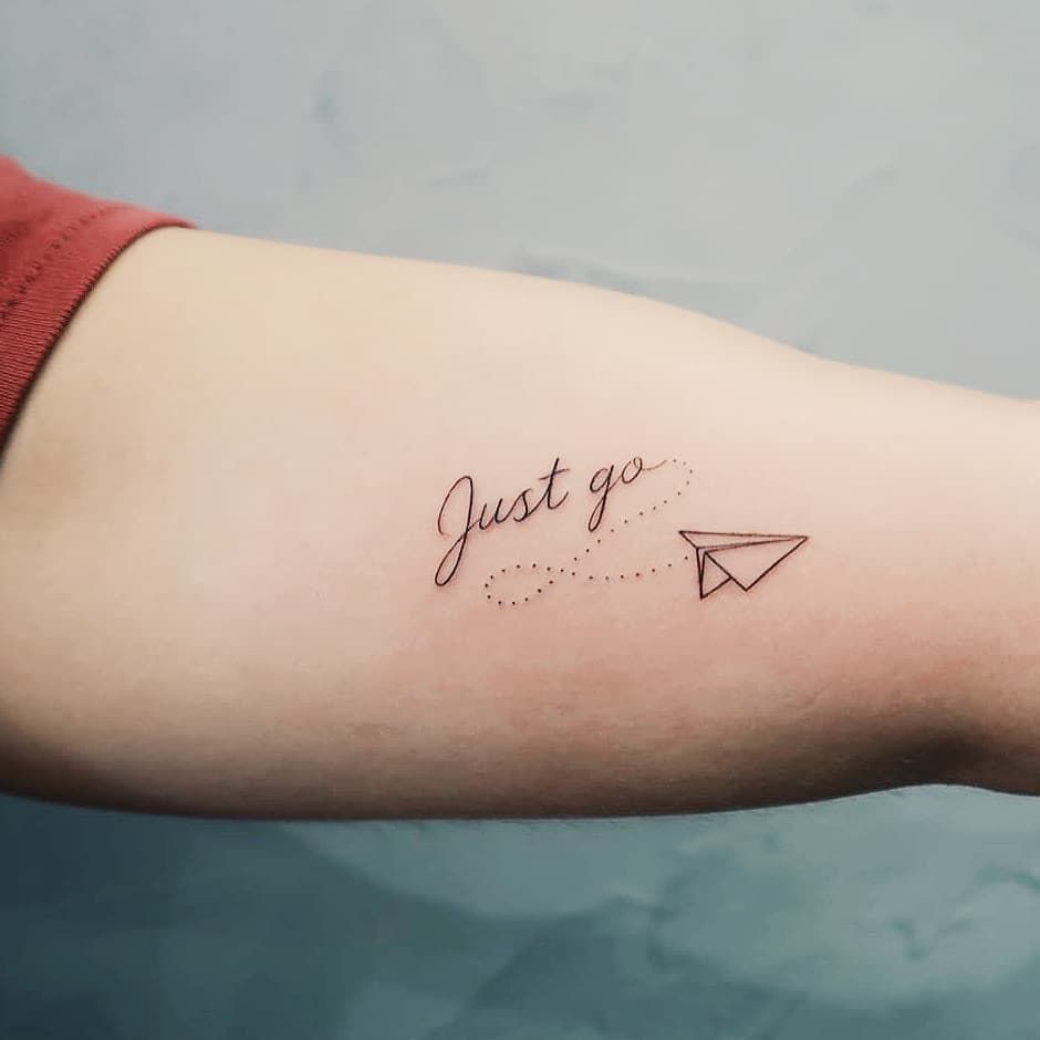 just go tattoo on skin