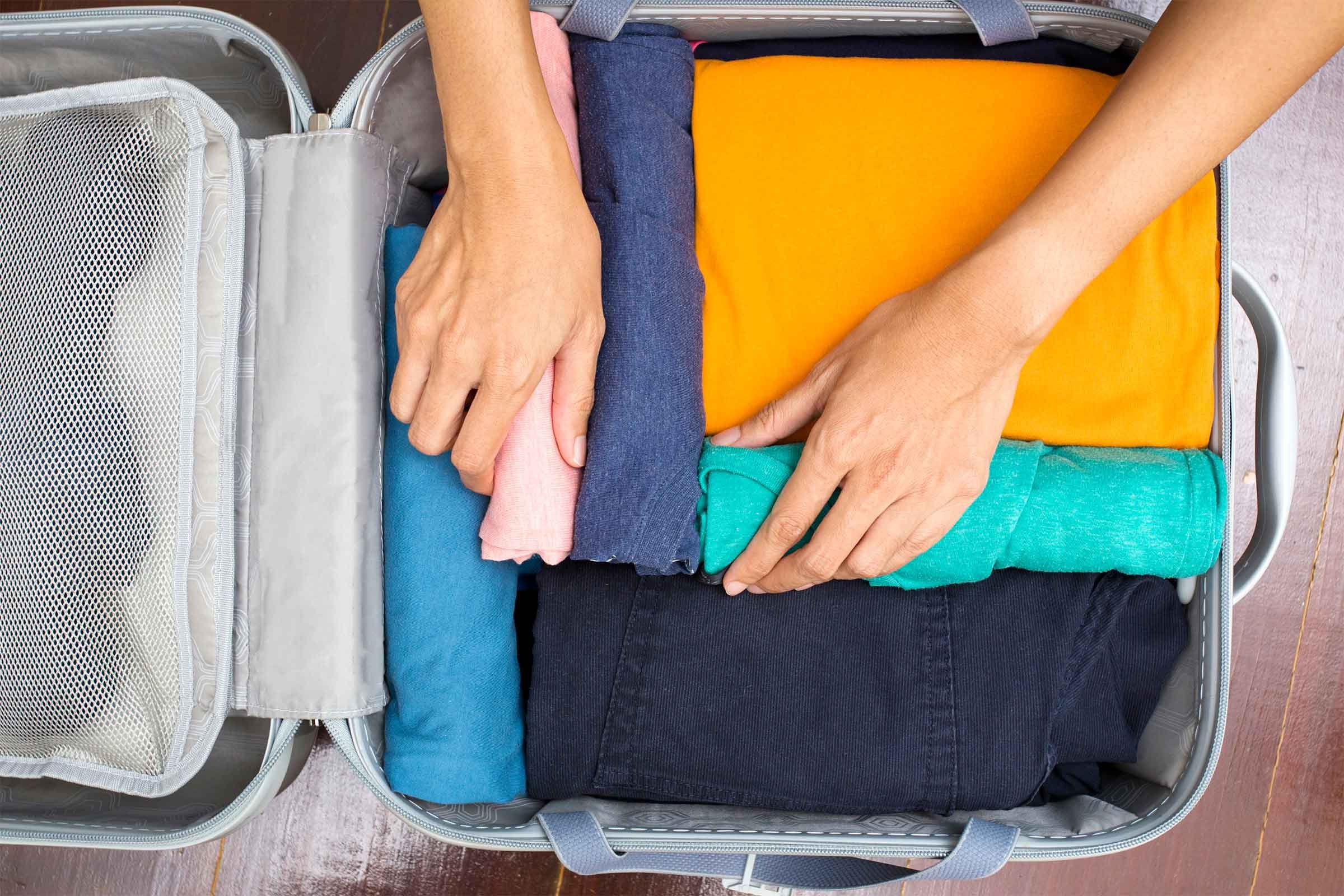 Rolling Clothing for Packing