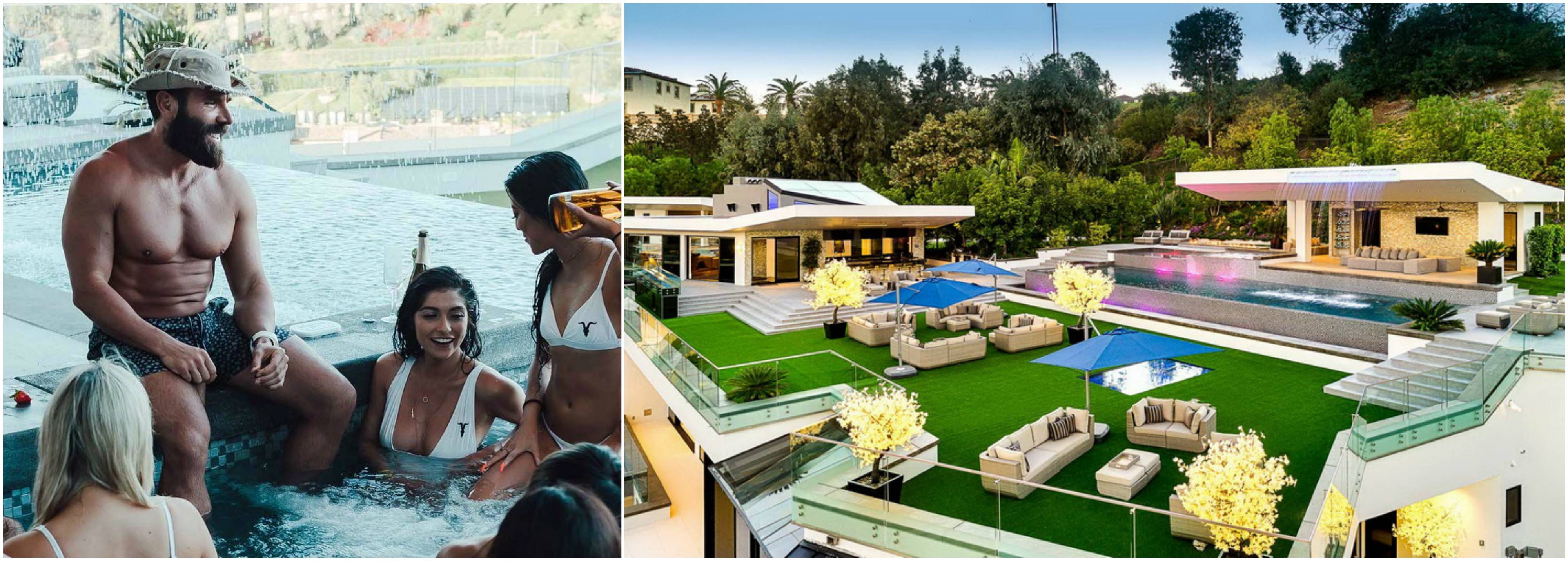 La mansión de Dan Bilzerian con piscina y chicas calientes en Los Ángeles