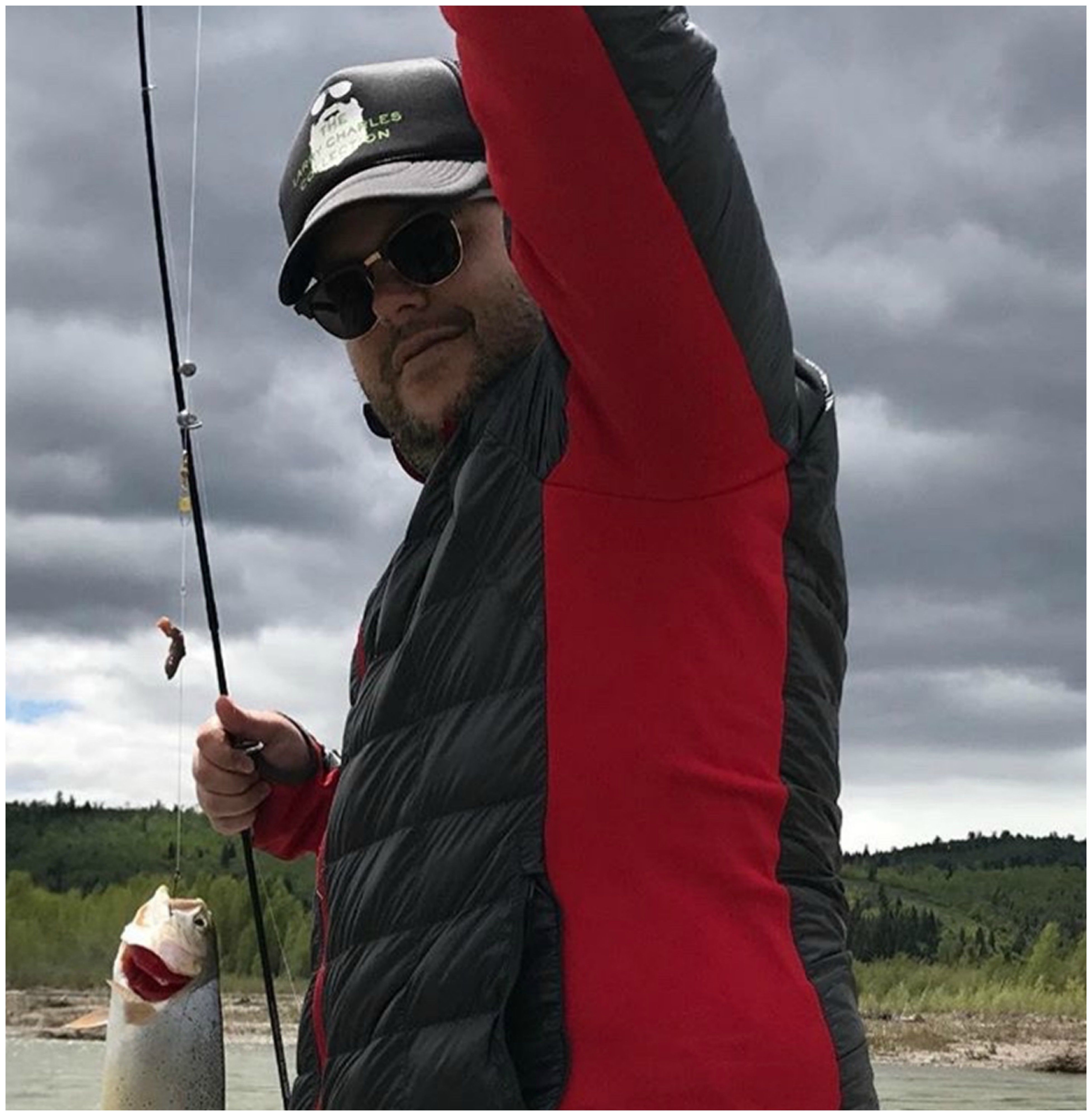 Josh Gad fishing on Snake River in Wyoming