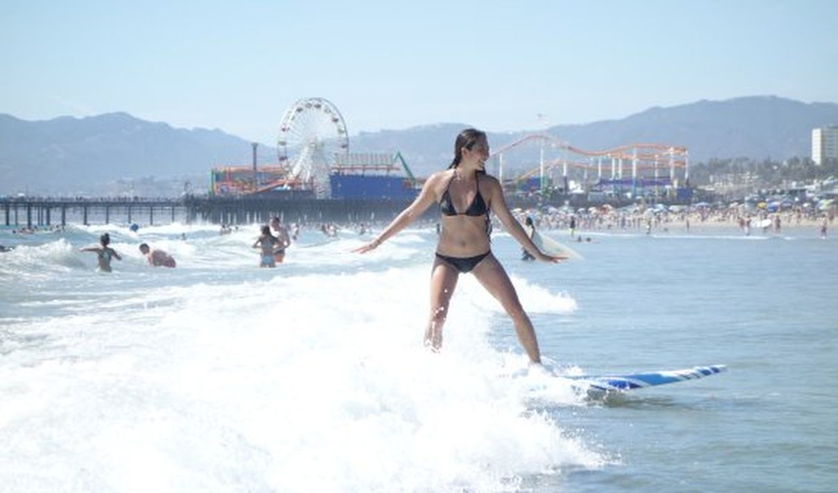 Surfing In The LA Ocean