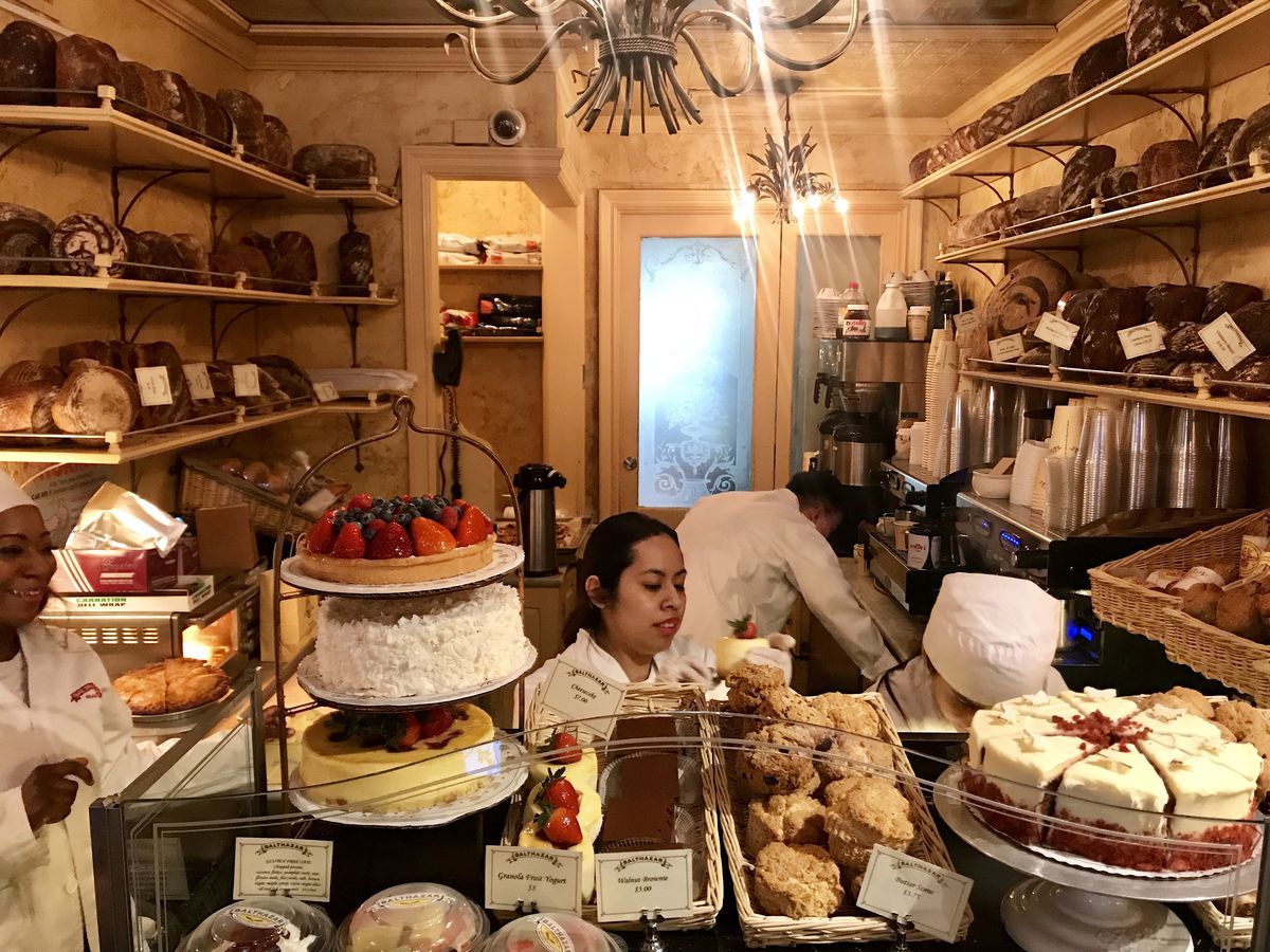 Pastry chefs inside Almondine Bakery in Brooklyn