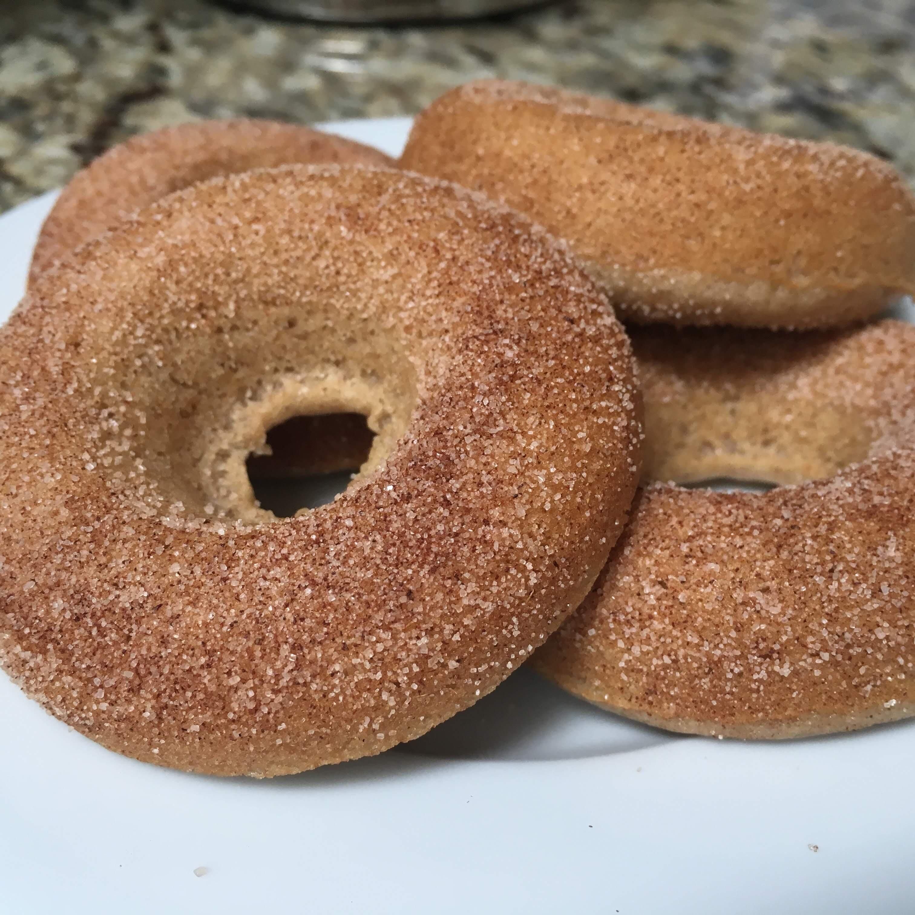 apple cider donuts on plate