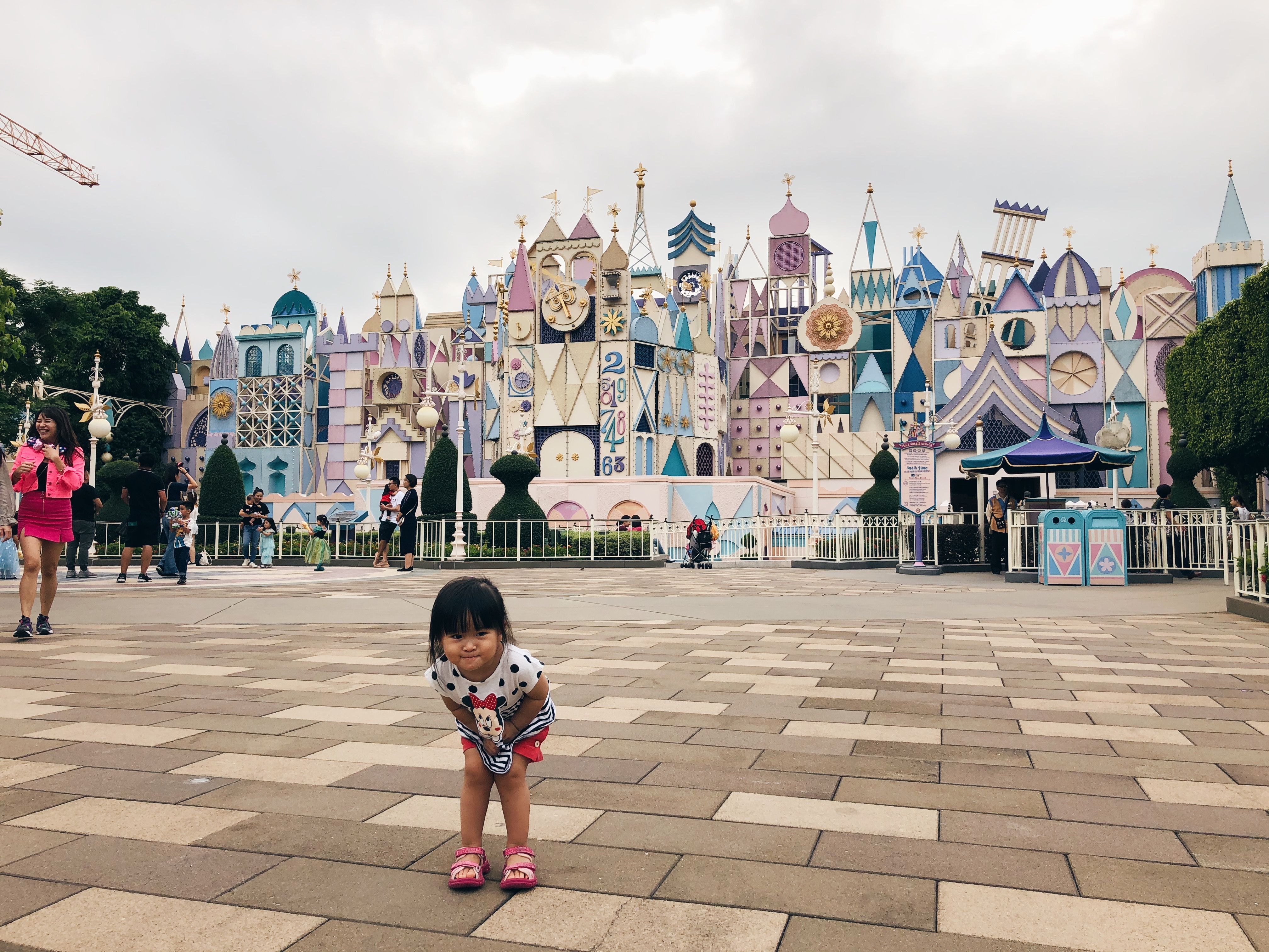 A child at Disneyland in Japan