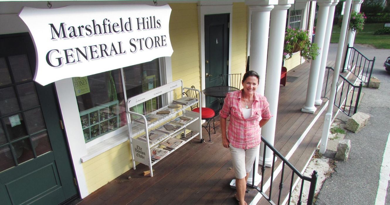 the marshfield hills general store owned by steve carell