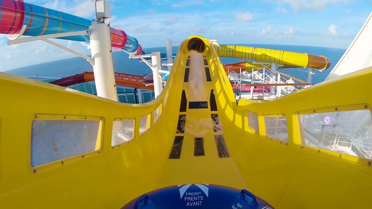 Waterslide on a cruise ship