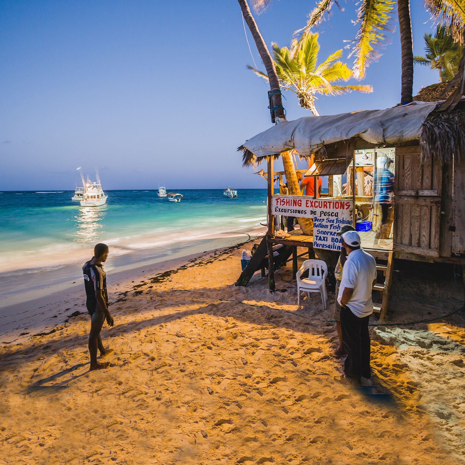 a fishing stand in the dominican republic 