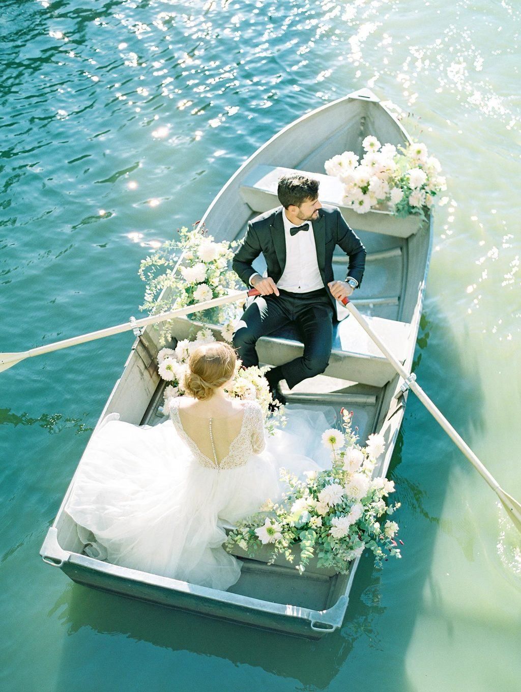 an elopement on a boat