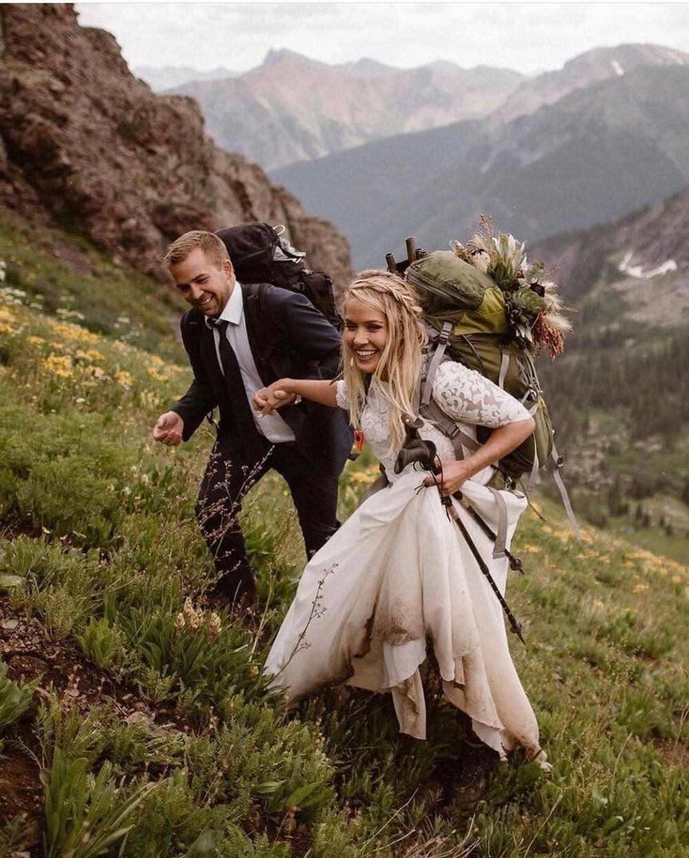 a hiking elopement
