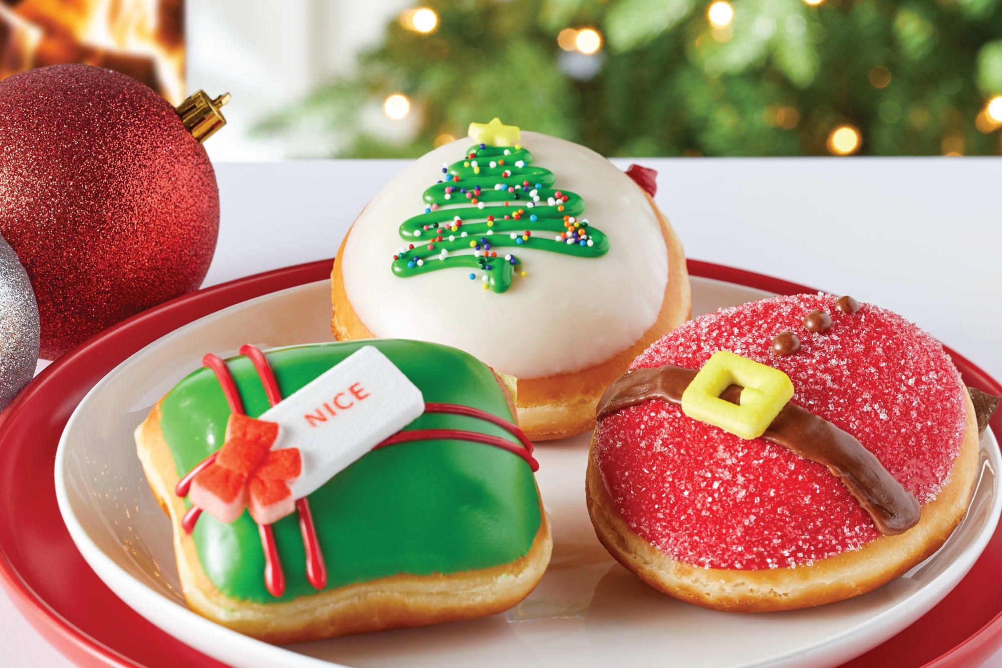 the nicest holiday collection of donuts from krispy kreme