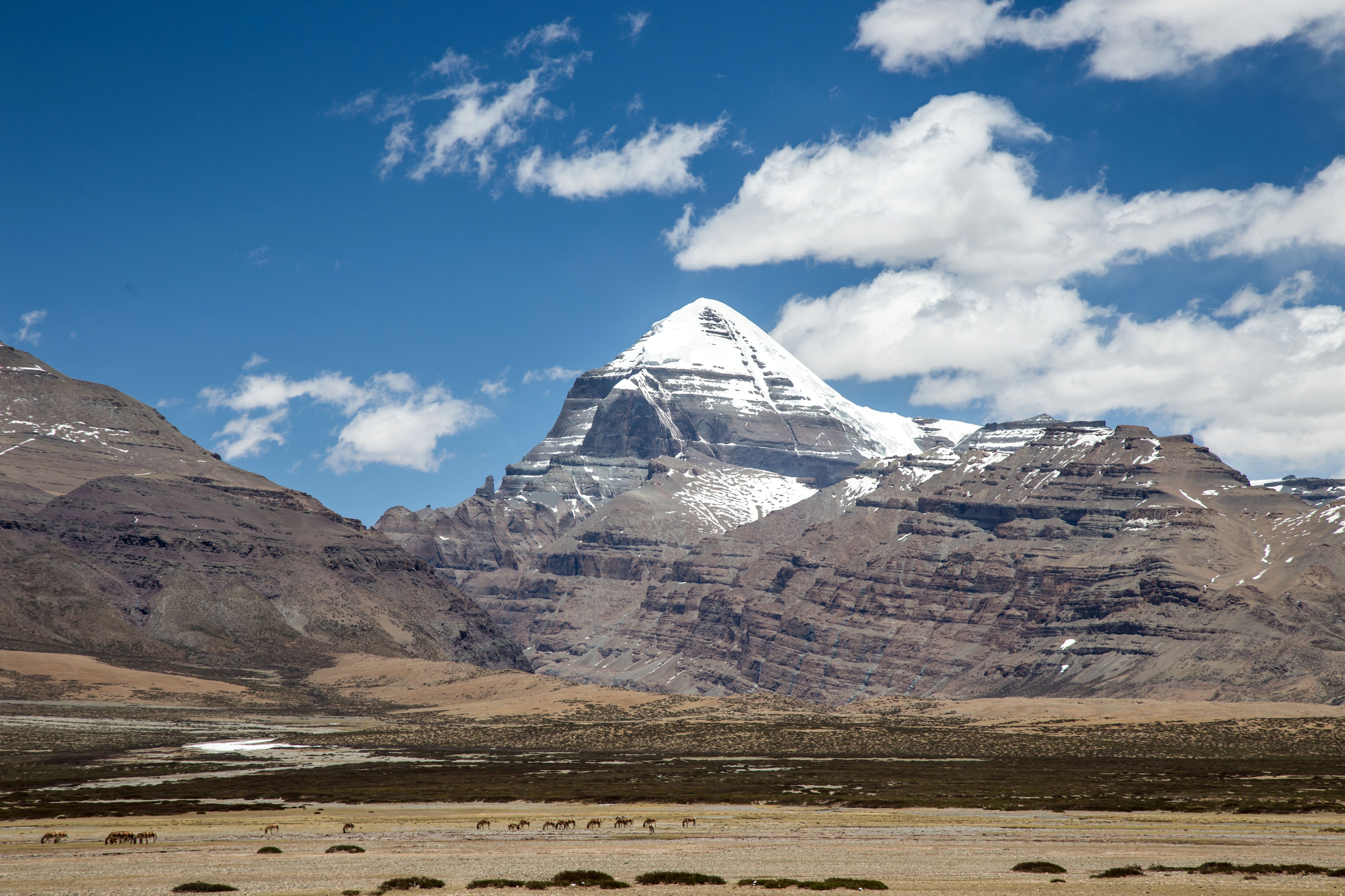 mount kailas, sky, snow-capped
