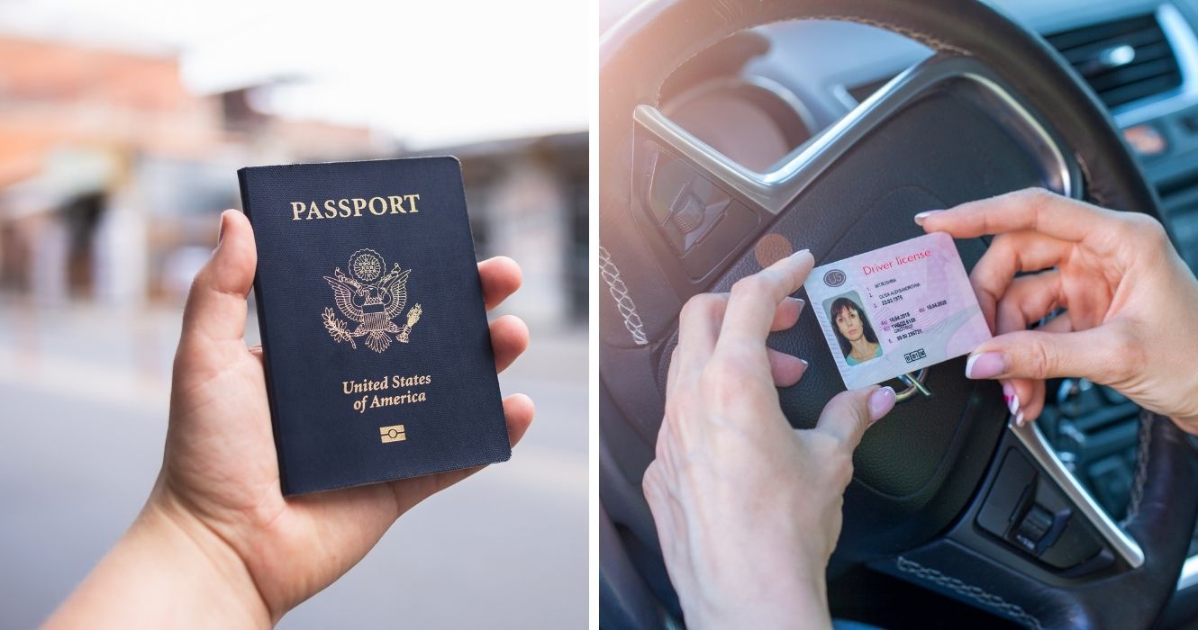 a U.S. passport, a driver's license