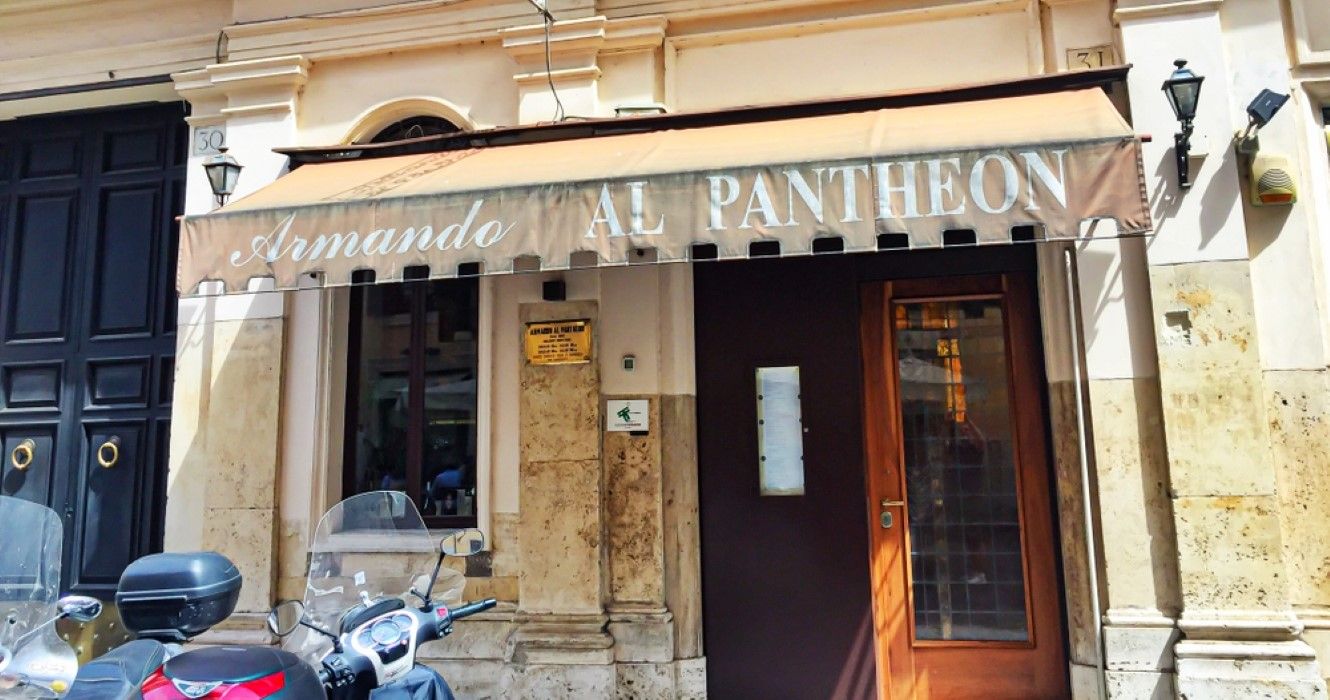 Armando al Pantheon Restaurant in the historic center of Rome