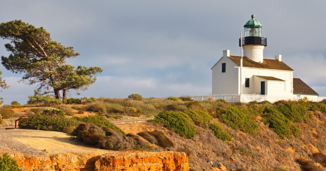 Point Loma Lighthouse in Cabrillo National Park, San Diego