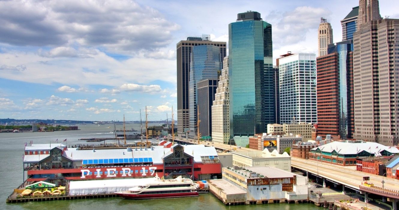 South Street Seaport and Pier 17 in Lower Manhattan