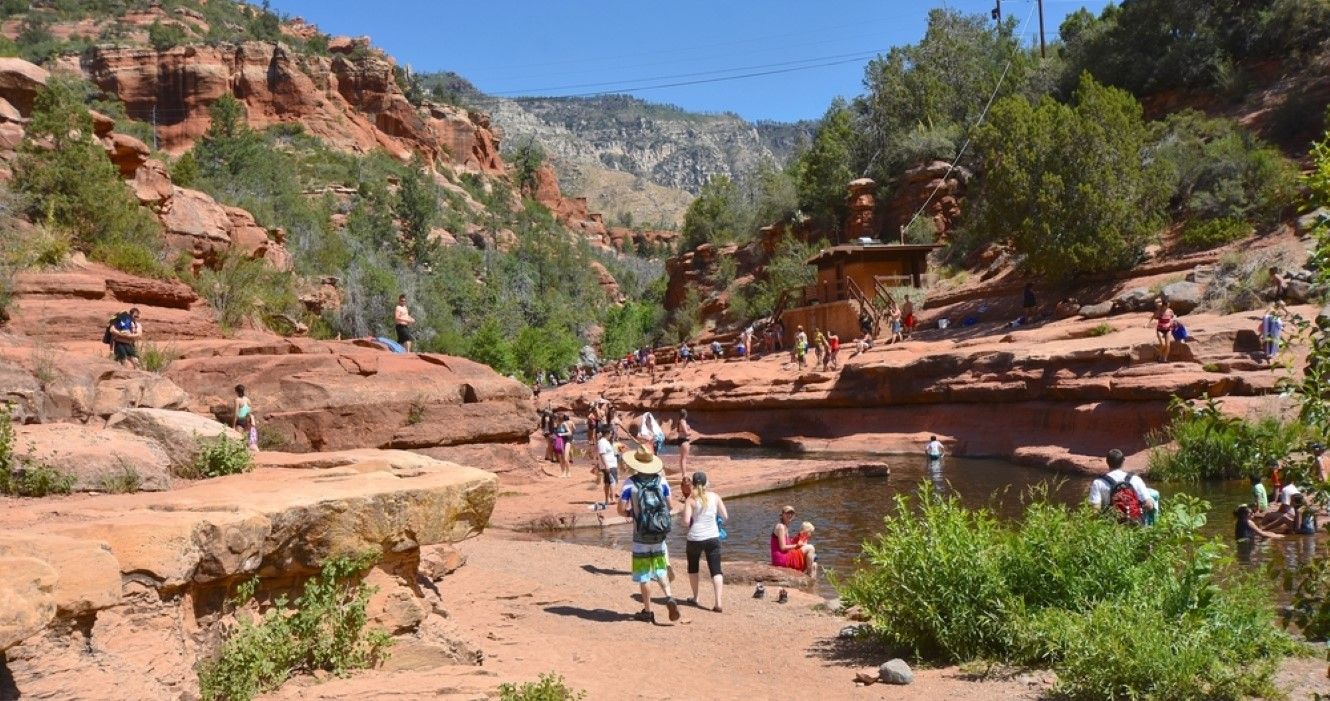 Swimming hole at Slide Rock State Park in Sedona, AZ