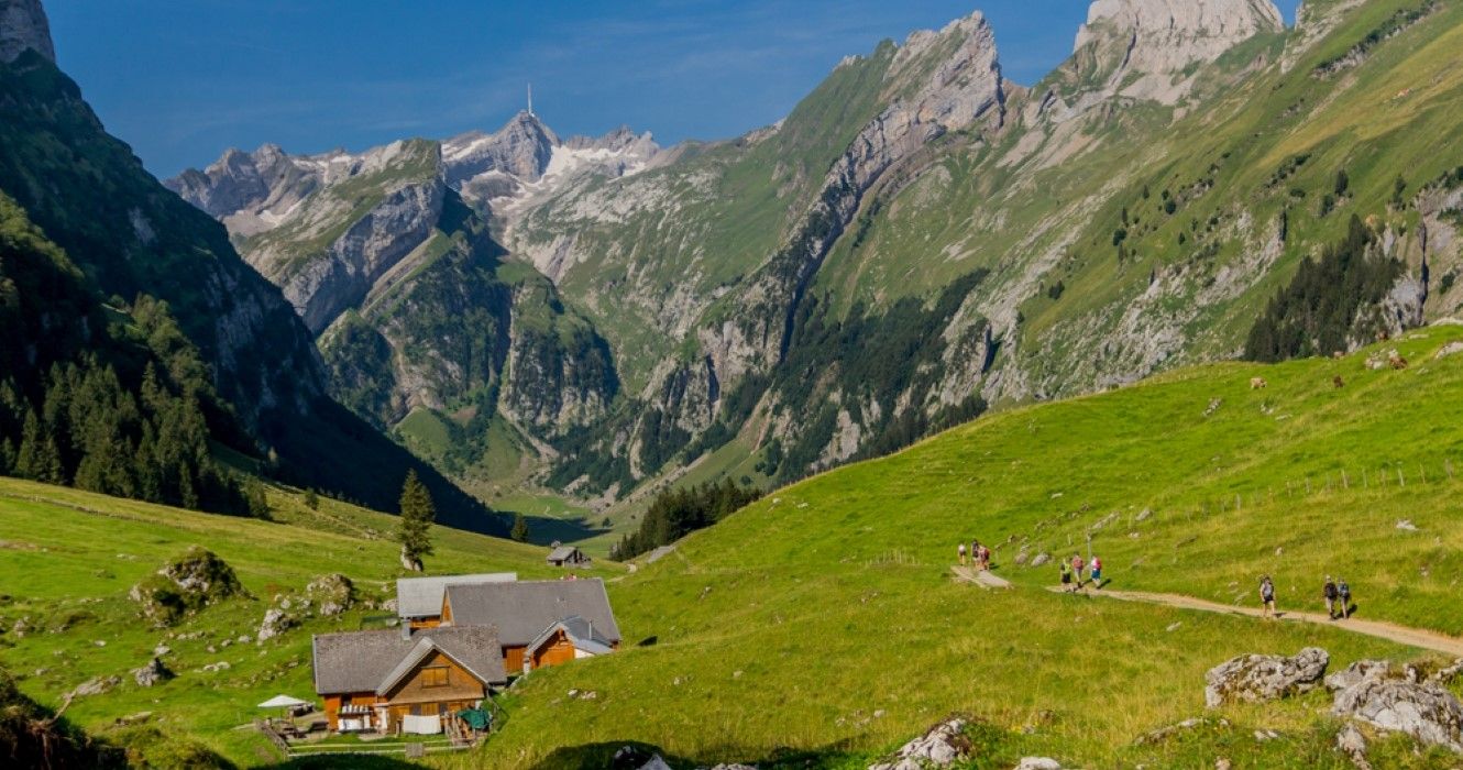 Appenzell mountains in Switzerland
