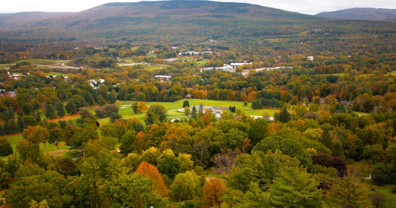 Autumn scenery in Bennington, Vermont