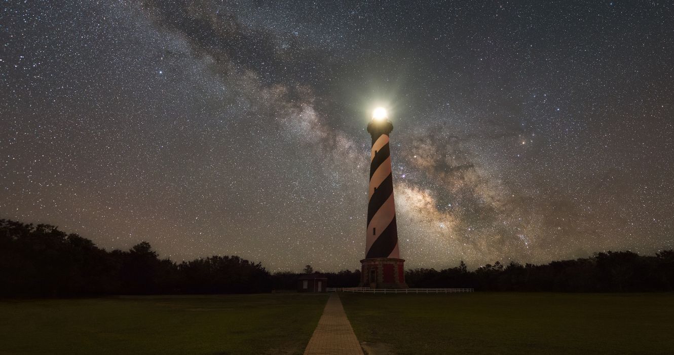 Cape Hatteras Lighthouse North Carolina at night