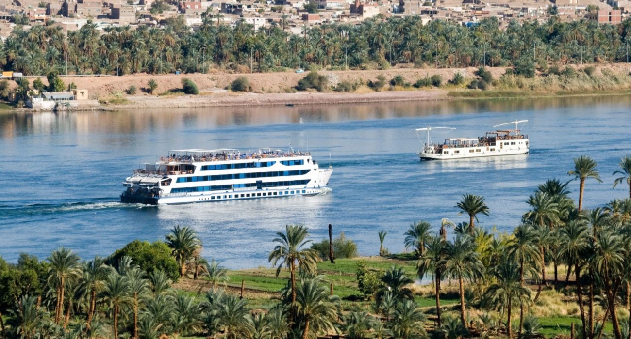 Cruise ship on Nile River