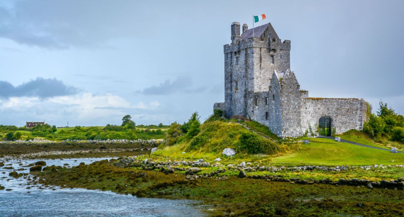 A medieval castle in Ireland
