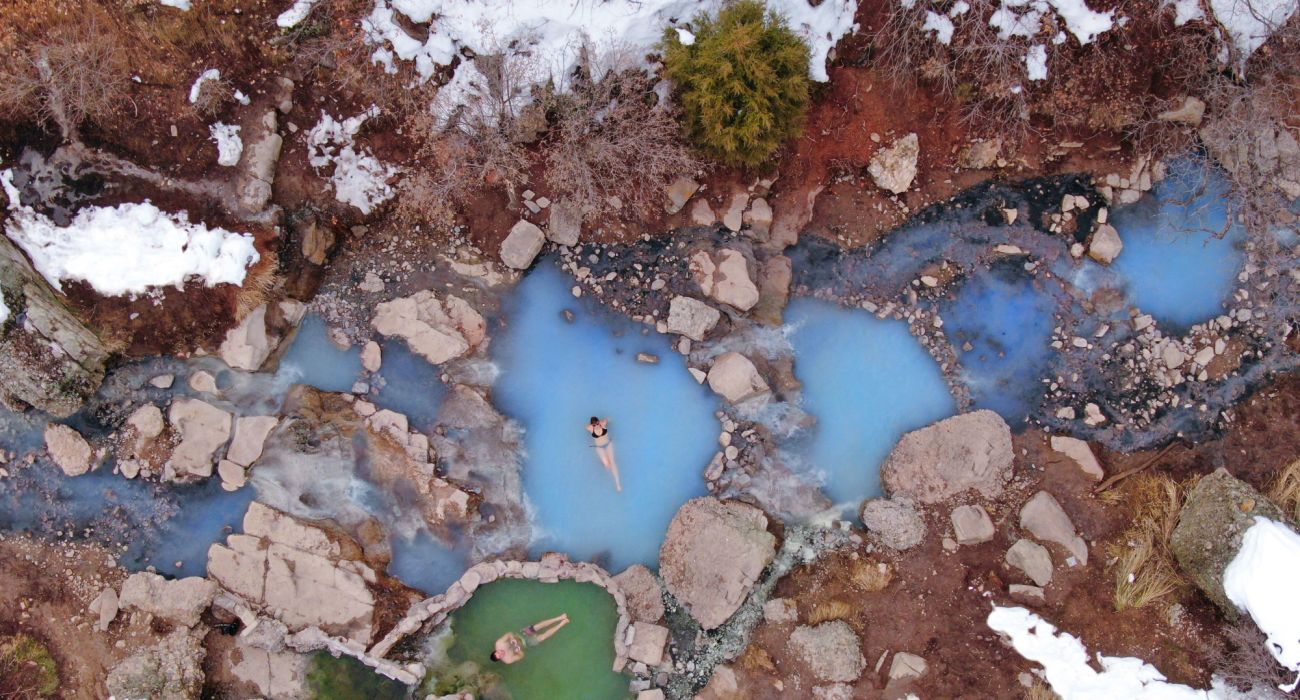Fifth Water hot springs in Utah