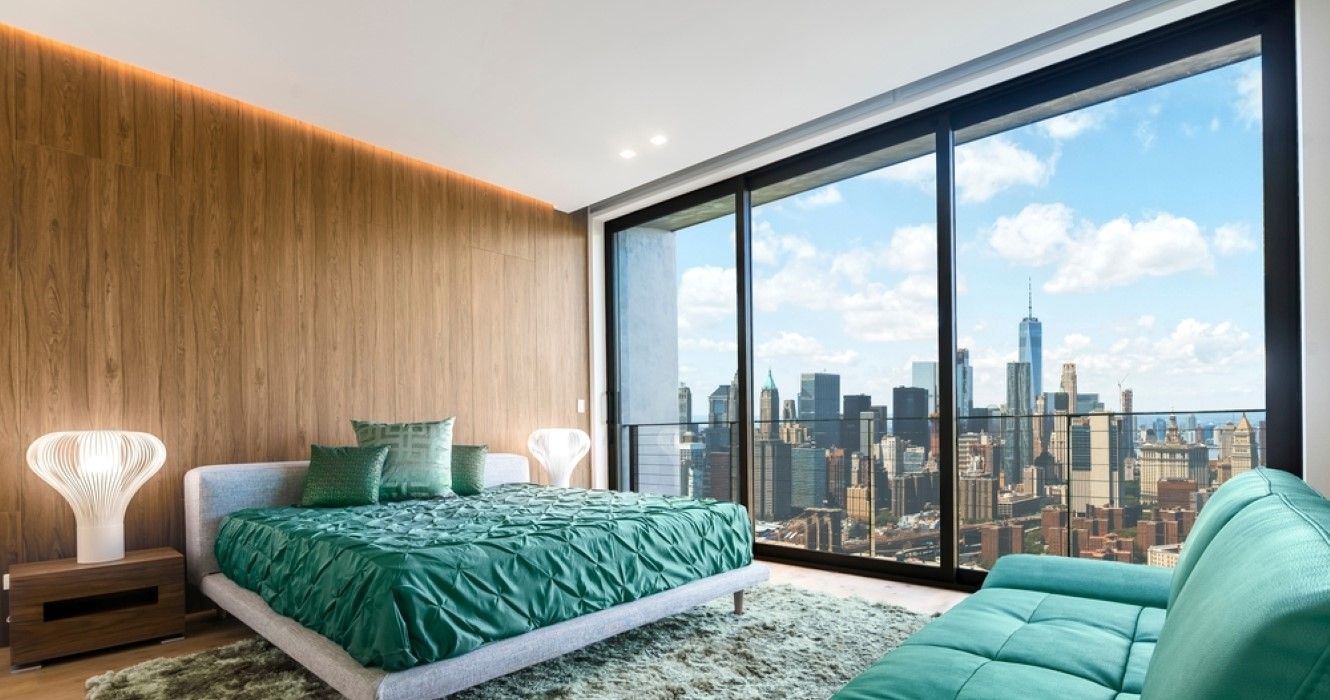 Hotel bedroom in Brooklyn, New York