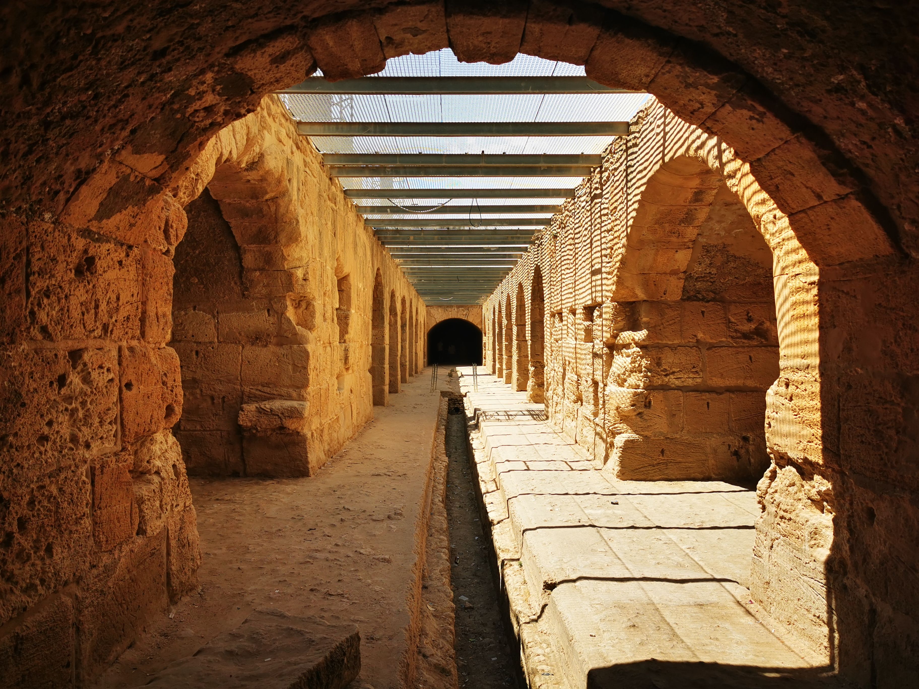 Tunnels Under The Colosseum Of El Jem