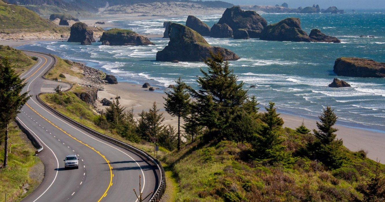 Oregon Coast Highway near Cannon Beach