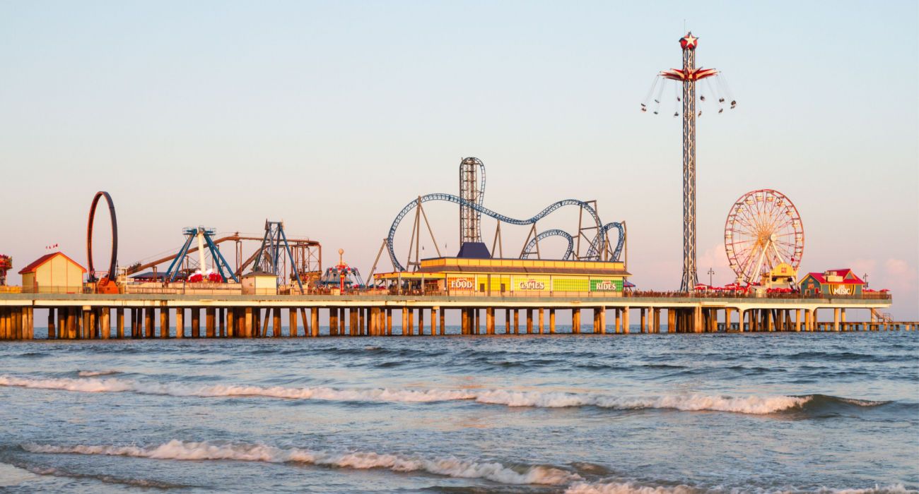 Pleasure Pier em Galveston, Texas