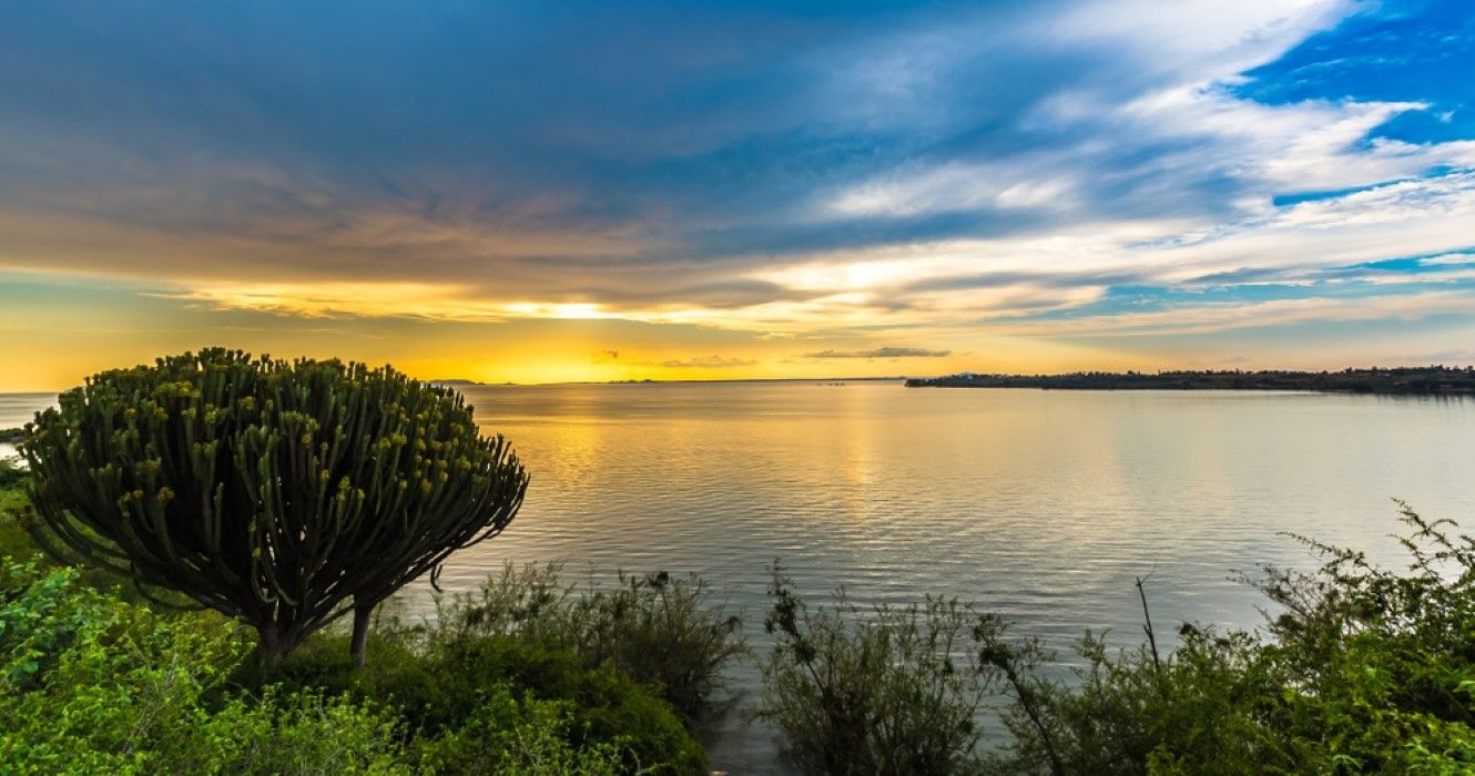 Sunset at Lake Victoria, Kenya