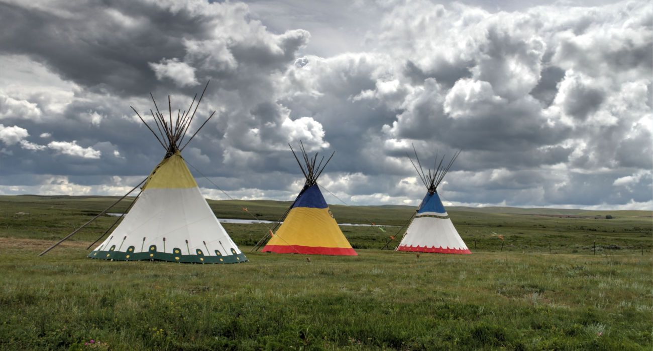 Teepee In Blackfeet Reservation, Browning, Montana